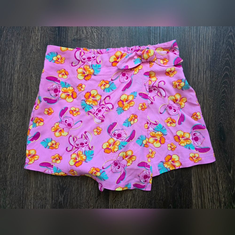 Disney Stitch pink "Angel" skort shorts